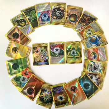 10/20/30pcs Pokemon Energia Cartões de Reforço de Caixa de Colecionáveis Jogo de Batalha de Coleção de Cartões de Brinquedo de Presente de Aniversário para Crianças