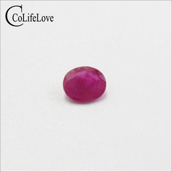 100% Natural Rubi Solta a pedra preciosa 4mm*5mm e 5mm*6mm eu Real Grau de Rubi Cor-de-Rosa Translúcido Ruby para a Loja de Jóias