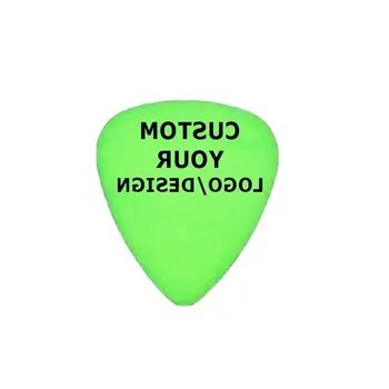 100pcs Pode personalizar o Logotipo/Design Luminoso Palhetas Brilham no Escuro Guitarra Palheta de 0,71 mm/0.96 mm Mediador OEM de Impressão