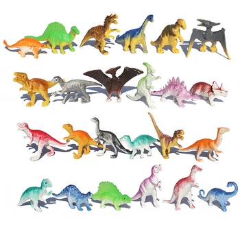 10pcs/lot Lote de Mini-Dinossauro Modelo de Educação infantil de Brinquedos Bonito de Simulação de Animais de Pequenas Figuras Para o Menino de Presente Para as Crianças Brinquedos