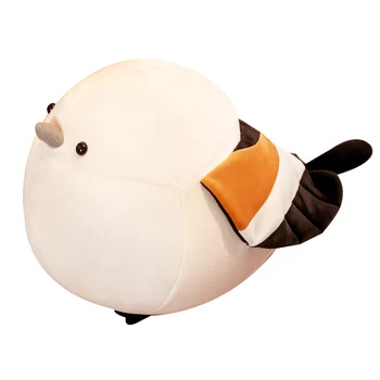 1pc 35cm Realistas White Bird de Pelúcia do Kawaii um Animal de Pelúcia Brinquedo Para Crianças Boneca Macia Cartoon Travesseiro Lindo Presente de Aniversário