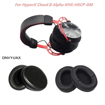 2 peças de Substituição Almofadas de Ouvido de espuma Almofada Almofada para Kingston HyperX Nuvem II Alpha KHX-HSCP-GM Fones de ouvido Fone de ouvido Esponja