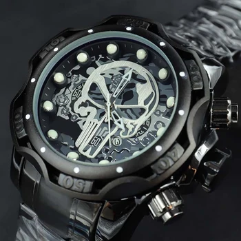 2022 AAA Original Invicto Relógios Mens Reserva Parafuso de Zeus Negócio Funcionar Invencível de Relógio de Aço Relógios Relógio Masculino