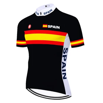 2023 Espanha Wielren Kleding Heren Mallot Ciclismo Hombre Verano De Ciclismo Jersey Jersey Ciclismo Fietskleding Heren
