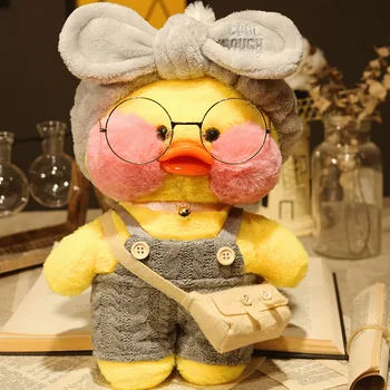 30CM Bonito Lalafanfan Patos de Brinquedos de Pelúcia Amarelo Pouco Flifan Pato Recheado Soft Animais Bonecas Kawaii de Pelúcia, Brinquedos Para as Crianças Presentes