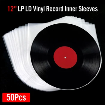 50PCS 12inch PE disco de Vinil LP LD Registro 7.5