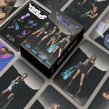 55pcs Kpop Aespa Novo Álbum Meninas Photocard Lomo Cartão de Fotos de alta definição Fãs Coleção de Postais de Presentes Para Mulheres Cartaz