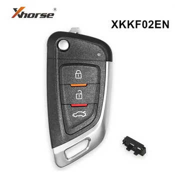 5pcs Xhorse XKKF02EN Universal Fio Remoto Chave do Carro com 3 Botões para VVDI Chave Ferramenta/VVDI2