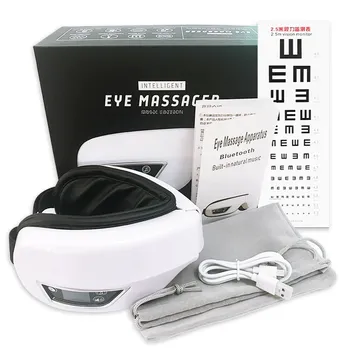 6D Inteligente Para Vibração, Massager do Olho do Olho Cuidados Instrumentais de Aquecimento de Música Bluetooth Alivia o Cansaço E as olheiras de Sono Máscara