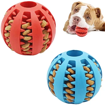 8CM/5CM Bola de Cães Brinquedos Interativos Cão Mastigar Brinquedos Dente de Limpeza Elasticidade Cão de Brinquedo de Borracha animal de Estimação Brinquedo Bola de suministros para perros