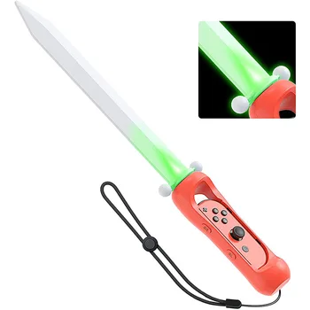 A Lenda do Zeldab Skyward Sword LED Espada de Aderência para a Nintendo Mudar Alegria-Con Controlador Elástica Ajustável com Cinta de Pulso