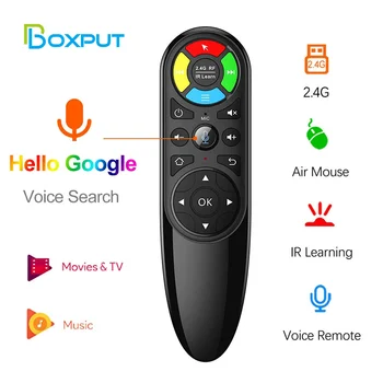 Air Mouse P6 Voz, Controle Remoto 2.4 G sem Fio IR Aprendizagem Giroscópio para caixa de tv Android H96 MAX X88 PRO TVBox HK1 T95 X96 mini