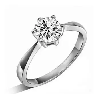 Alta qualidade cristal de zircão de prata 925 feminino casamento, anéis de dedo de dom jóias atacado, transporte da gota
