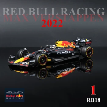 Bburago 1:43 2022 F1 Red Bull Racing RB18 1# Verstappen 11# Perez racing modelo de simulação modelo de carro liga o carro de brinquedo coleção