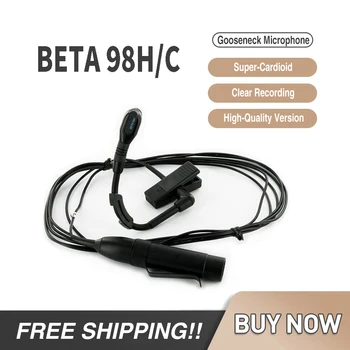 BETA98H/C BETA98HC Dinâmicos com Fio de Condensador de Instrumento Microfone Tambor XLR Mic com Fio