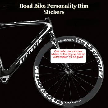 Bicicleta De Estrada Rim Adesivo Roda De Bicicleta Conjunto De Decalques Personalizados Impermeável, Protetor Solar Reflexiva De Ciclismo Adesivos Acessórios Da Bicicleta