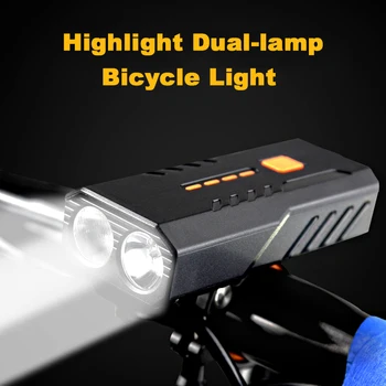 Brilhante Super do DIODO emissor de Luz de Moto Ciclo de Frente Luzes de Bicicleta ao ar livre Farol Banco Portátil do Poder da MTB Bicicleta Acessórios de Iluminação