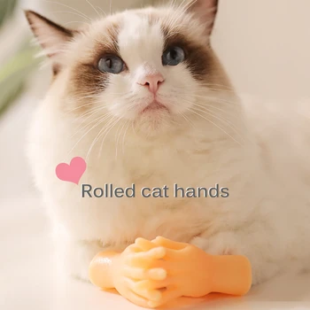 Brinquedos do gato Massagem Luvas de Dedo mindinho Gato Definir Engraçado Dedo Mãos Definir o Creative Dedo Brinquedos do seu animal de Estimação O Brinquedo Engraçado para Animais de estimação