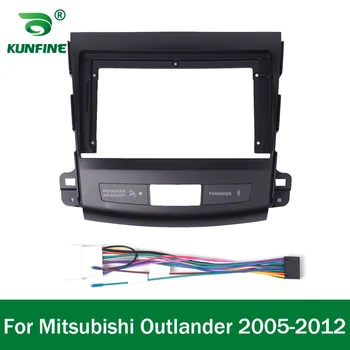 Carro GPS de Navegação de Estéreo Para Mitsubishi Outlander 2005-2012 Rádio Fáscias Moldura do Painel Ajuste de 9 polegadas 2Din No Traço central da tela