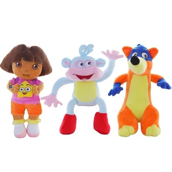 Cartoon 25cm Amor Genuíno Aventura de Dora e o Macaco Botas Swiper Brinquedos de Pelúcia de Pelúcia Macia Anime Bonecas para as Crianças de Presentes de Aniversário