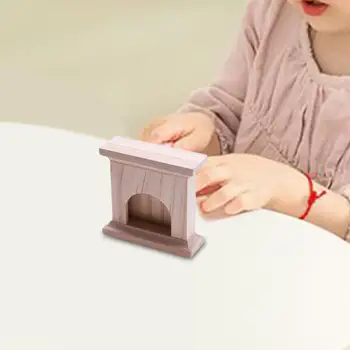 Casa de bonecas em Miniatura Lareira Decorativa Fino Acabamento Simulação para o Quarto