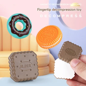 Criativo Mini Donut Mão Giratório Magnético EDC Crianças Agitadas Brinquedo Anti-stress Fidget Giratório TDAH Aliviar o Stress Presente de Aniversário
