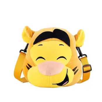 Disney Anime Sorrindo Tigre De Pelúcia Brinquedo Bonito Kawaii Tigre Macio Recheado Messenger Bag Meninas Crianças De Férias XMax Presente