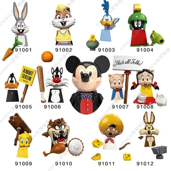 Disney Mini Anime de Ação Montar Brinquedos de Figuras de Blocos de Construção de desenho animado Toy Story Mickey Mouse Winnie The Pooh Tijolos dom crianças