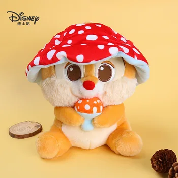 Disney Pelúcia Boneca Animal Chip&Dale Boneca Filme de Anime Bonito Cogumelo Macio Esquilo Brinquedo acompanhados de Crianças, Presente de Aniversário