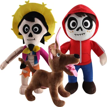 Filme COCO Pixar Brinquedos de Pelúcia de 30cm Miguel Hector Dante Cão Morte Pepita Recheado de Brinquedos de Pelúcia Brinquedo de Boneca para Crianças Presentes