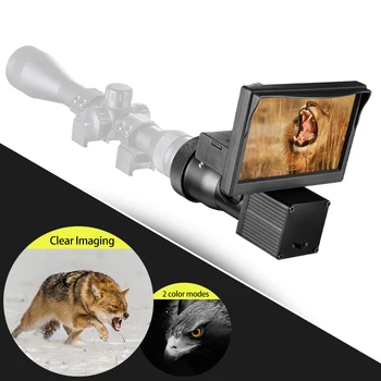 Fogo Lobo Night Vision 5.0 Polegadas Siamese Âmbito Câmeras de Vídeo de Infravermelhos iluminador Riflescope Caça Óptico