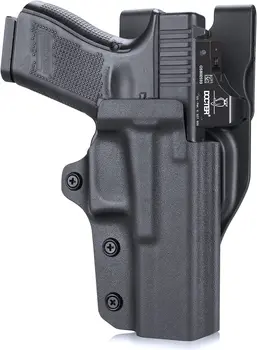 Gun&Flor Glock 17/19 OWB Kydex Nível II Polegar Lançamento Estojo Óptica de Corte Glock 17/19/19X/44/45 Gen (1 2 3 4 5)