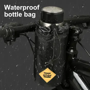 HNQH Moto Bolsa de Guidão à prova de chuva em Nylon Tecido de Garrafa de Água de Bolsa de Reparação de Bicicletas Ferramentas Saco de Armazenamento de Acessórios de Bicicletas de Btt