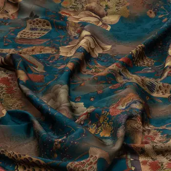 Hualuo Imitação Fragrante Nuvem de Fios de Tecidos para Costura Vestido Cheongsam Jacquard Roupas de Tecido de Suporte do Drop Shipping