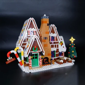 Ideias Tijolos Brinquedos Modelo Definido 1477PCS Gingerbreaded Casa com Figuras Compatível com 10267 Building Blocks Crianças de Presente de Natal