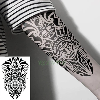 Impermeável da Etiqueta Temporária Tatuagem legal totem Tribal falso tatto flash tatoo tatouage Adesivos mão, braço, perna para a menina mulheres homens