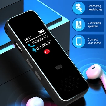 Inteligente HD com Redução do Ruído de MP3, Gravador de Áudio Com Bluetooth do Telefone Móvel de Gravação de Chamadas de Voz de Activação de Gravação de Senha