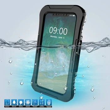 IP68 Impermeável Telefone de Caso Para o iPhone 11 Pro Max X XR Claro Mergulho Submarino Capa Para iPhone XS Max 6 6 7 8 Plus 5 de 5 anos SE Caso
