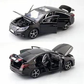 JACKIEKIM Fundido Brinquedo Modelo JKM 1:32 Escala Subaru Legacy Carro de Som & Luz Portas Openable Coleção didática de Presente Para Criança