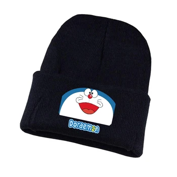 Jogo Doraemon chapéu de Malha de Cosplay chapéu Unisex Impressão de Adultos Casual chapéu de Algodão adolescentes inverno Tampa de Malha