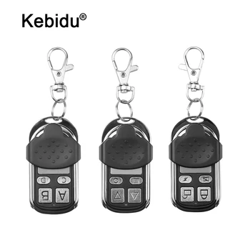 kebidu sem Fio RF Controle Remoto 433 MHz Portão Eléctrico Porta de Garagem com Controle Remoto ABCD Key Fob Controlador de Botão de Bloqueio