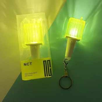 Kpop NCT Oficial Mini Lightstick Chaveiro NCT Sonho 127 Concerto Lâmpada Chaveiro Anime Diodo emissor de Luz Engraçado Brinquedos Colecionáveis Tipo de Item