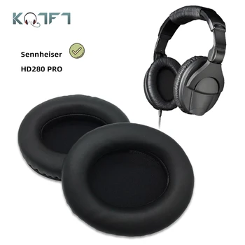 KQTFT 1 Par de Substituição de Almofadas para o Sennheiser HD280 PRO HD-280 HD 280 Fone de ouvido Protecções de Earmuff Capa de Almofada Copos