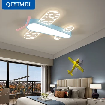 LED Candelabro das Luzes Para o Quarto de Estudo Sala de estar, Cozinha, Sala de Meninos Iluminação Interior Lâmpadas de Acrílico Avião Luzes Caindo