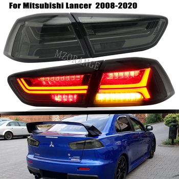 LED Carro de Trás da Luz da Cauda Para o Mitsubishi Lancer EVO x 2008-2017 Dinâmica do Sinal de volta a Luz Stop de Freio Lâmpada da Névoa dos Acessórios do Carro