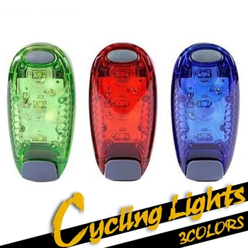 LED Segurança de Ciclismo Luzes Execução de Andar de Bicicleta Corredor de Luz Melhor Piscar luz de Advertência para o Capacete, Mochila