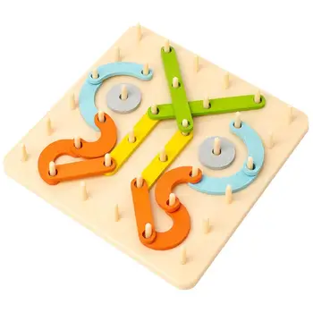 Letra E Número De Actividade De Construção Do Conjunto De Crianças Alfabeto Pegboard Jigsaw Início De Brinquedos Educativos Para Reduzir O Tempo De Tela Principal