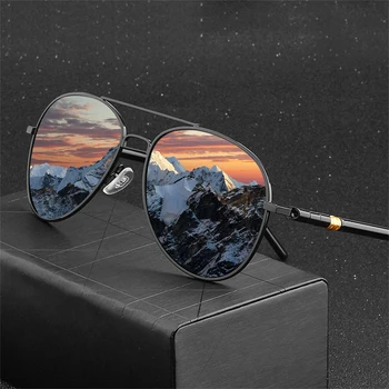 Luxo Polarizada Oval Óculos de sol Vintage Clássico Marca a Condução de Homens, Mulheres de Óculos de Sol 2022 Verão UV400 a Pesca Exterior Óculos