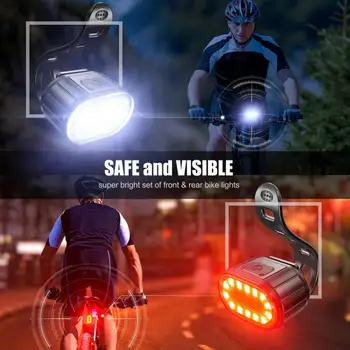 Luz Traseira da bicicleta, USB Recarregável, Impermeável Moto Lanterna Luz de Advertência de Segurança Para Capacete de BTT Saco da Luz da Cauda de Acessórios de Moto