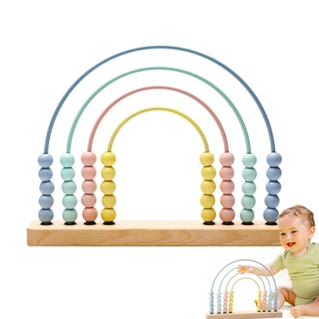 Madeira de bebê Ábaco Brinquedo de Crianças Cedo Matemática Montessori Sensorial Brinquedos Inteligência Desenvolvimento de Brinquedos para as Crianças